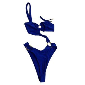 Kamari Swim Madi Asymmetrical One Piece Swimsuit in Indy